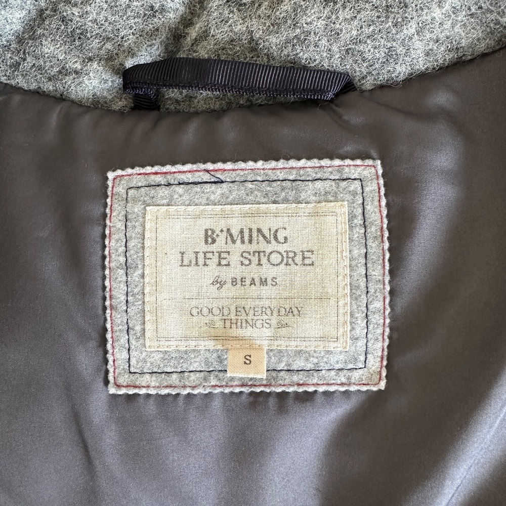 B:MING by BEAMS Japan Wool/Down Feather Coat - Picture 4 of 5